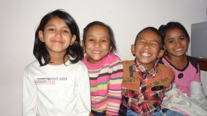 Chari Maya (2nd left) with Aruna, Ankit & Ram Maya